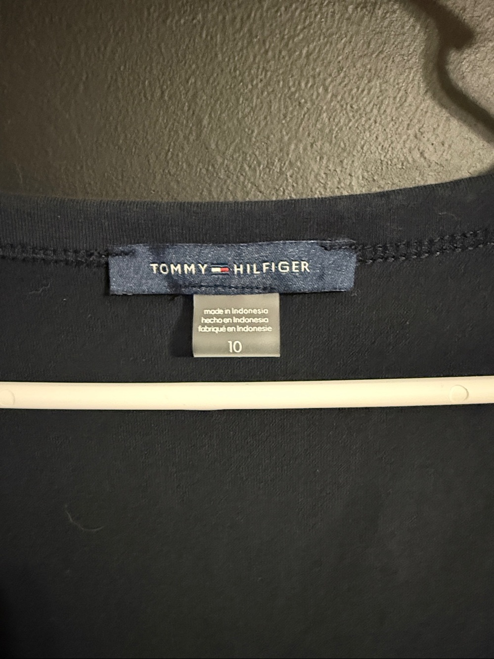 Tommy Hilfiger Midi Scoop Neck Navy Print Tank Dress Size: 10 Length: 45” - Picture 3 of 5